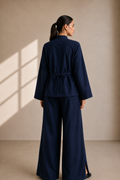 Soft Khaddar Co-ord Set, Midnight Knot Co-ord